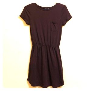 Casual shirt dress (dark purple)